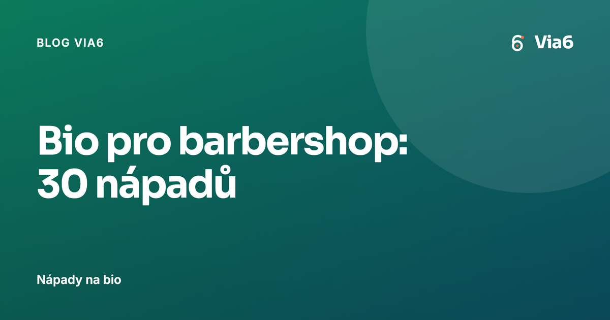 Bio pro barbershop: 30 nápadů