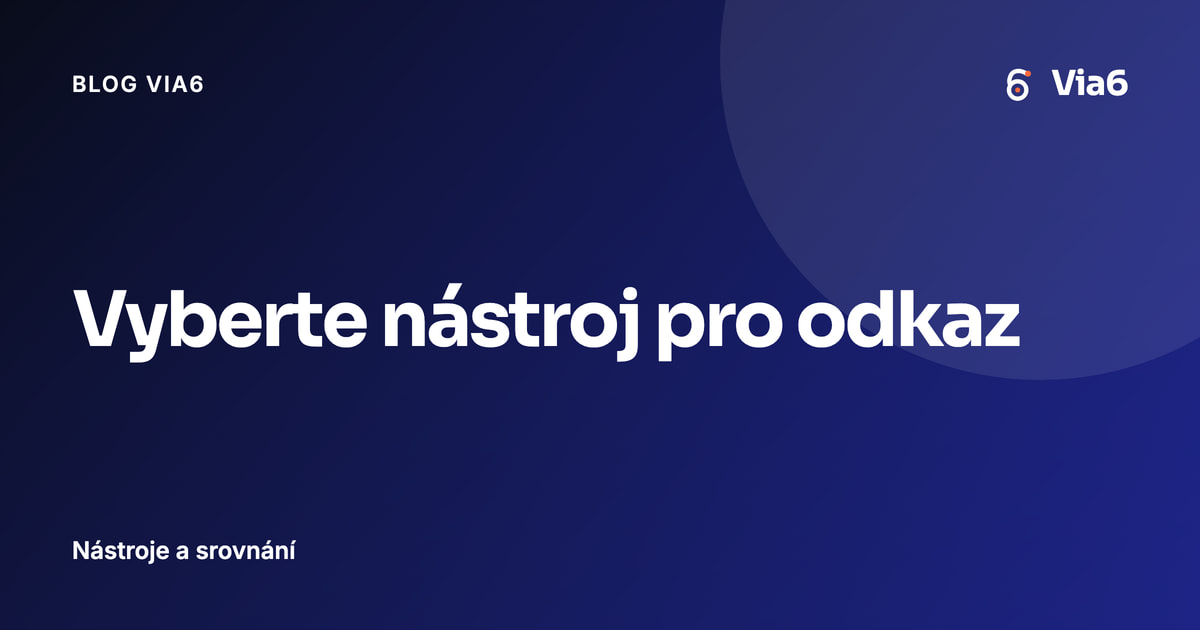 Vyberte nástroj pro odkaz