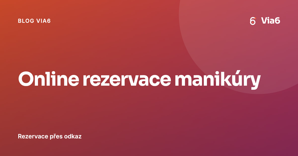 Online rezervace manikúry