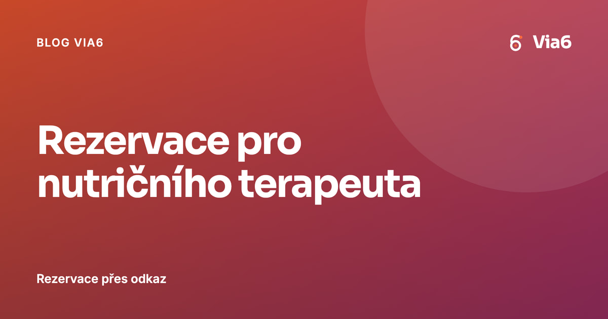 Rezervace pro nutričního terapeuta
