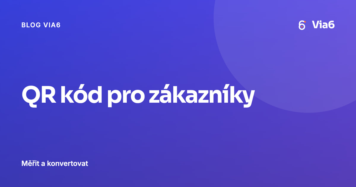 QR kód pro zákazníky