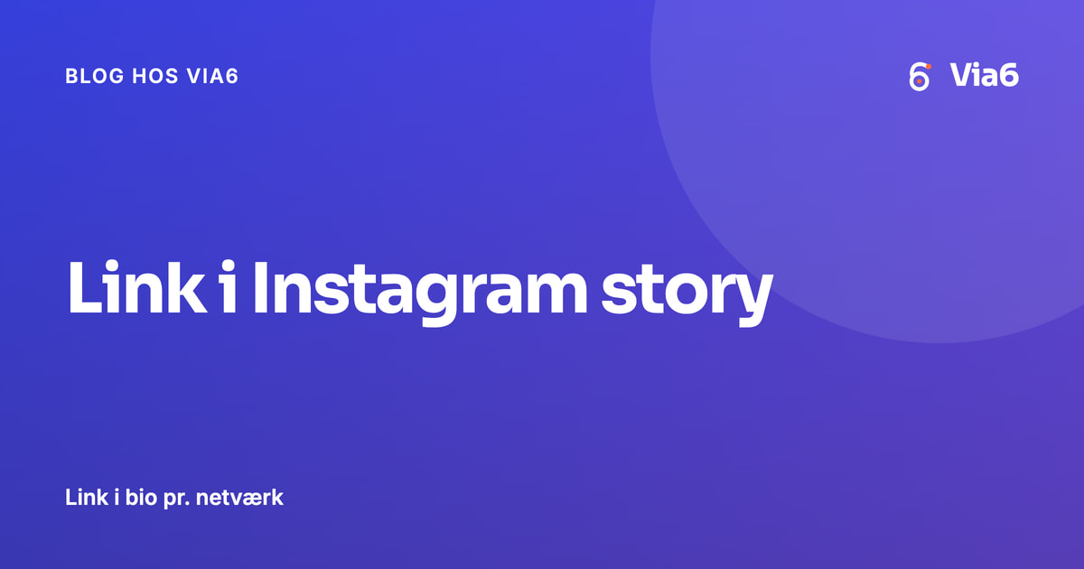 Link i Instagram story