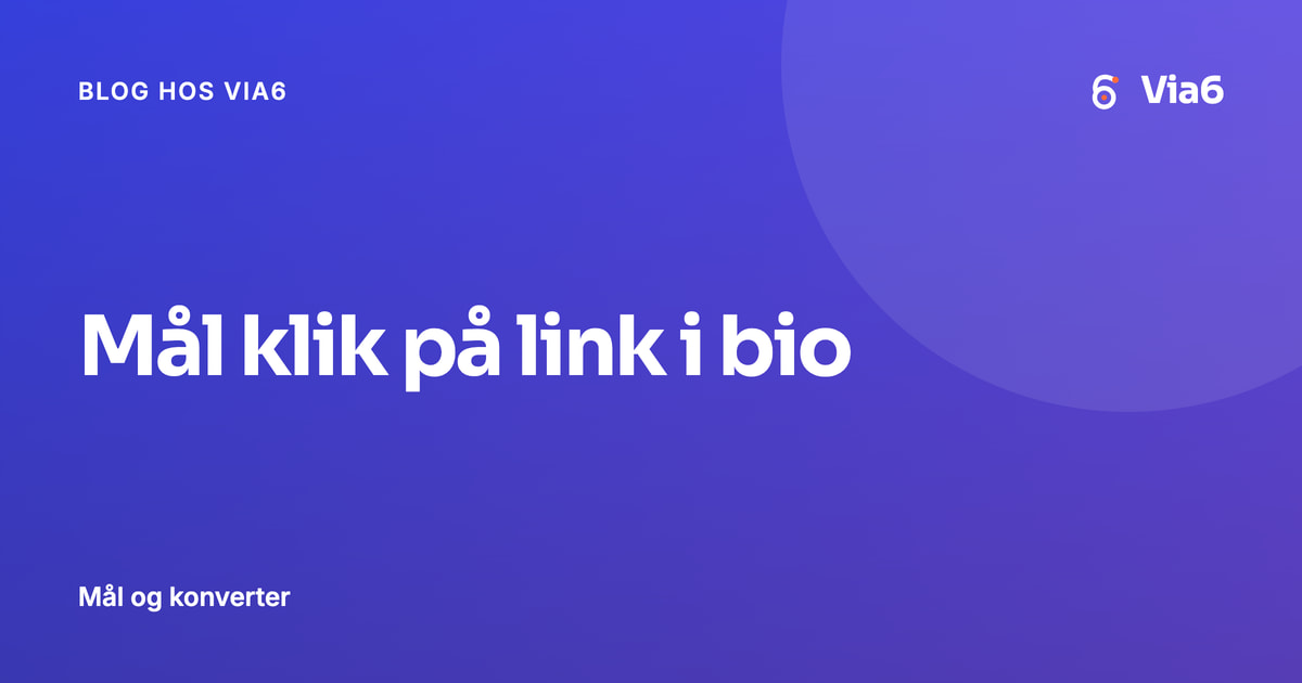 Mål klik på link i bio