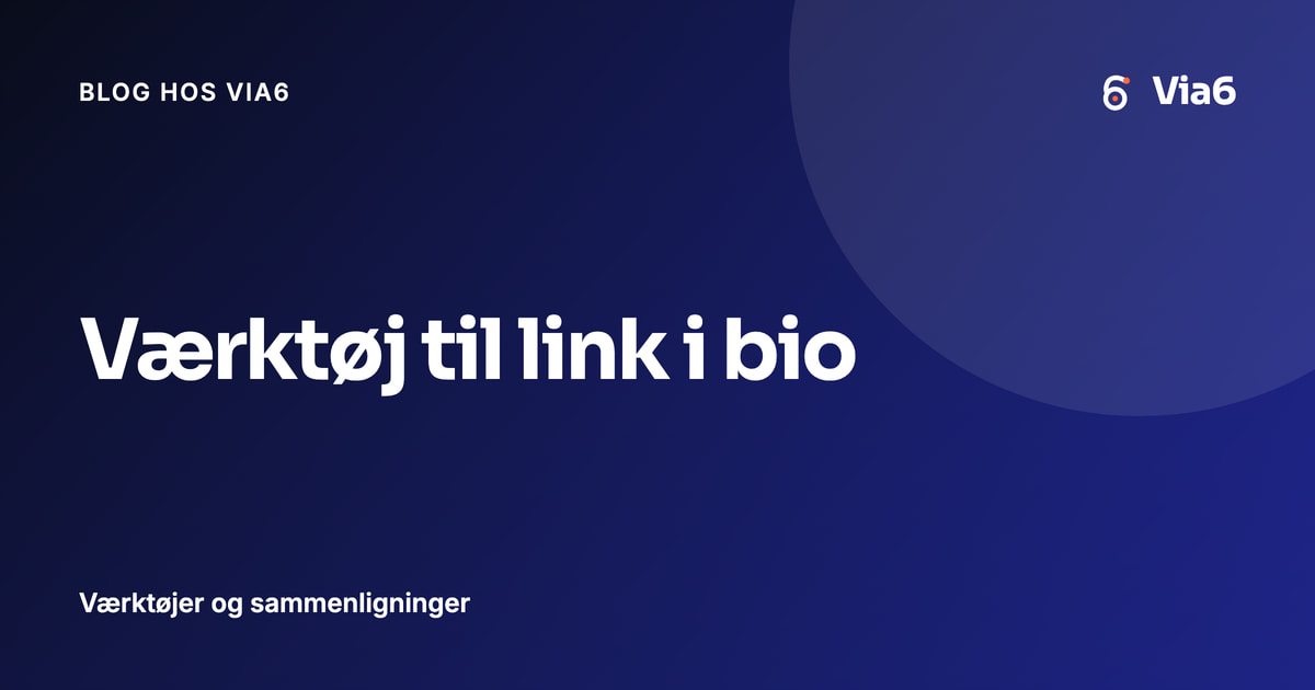 Værktøj til link i bio