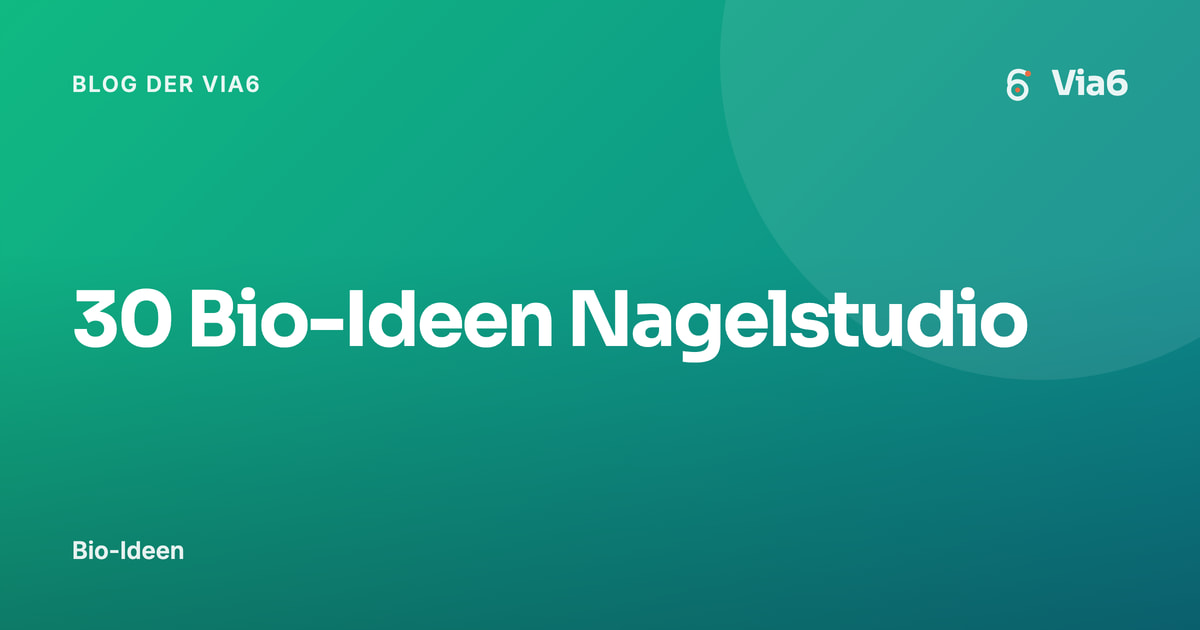 30 Bio-Ideen Nagelstudio