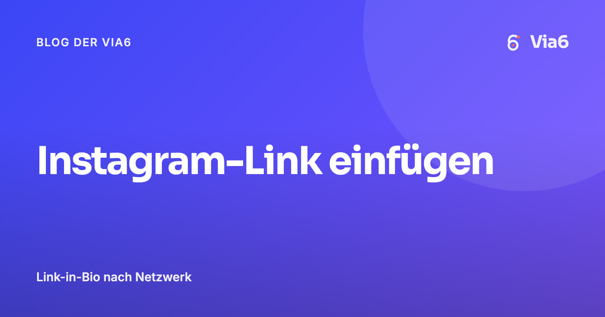Instagram-Link einfügen