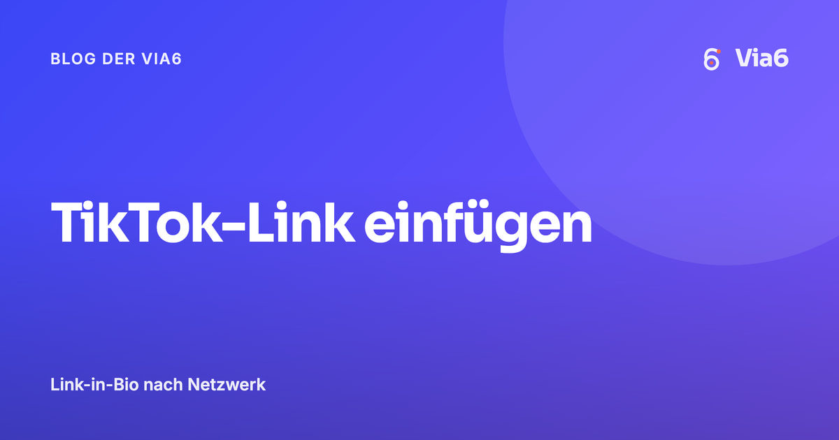 TikTok-Link einfügen