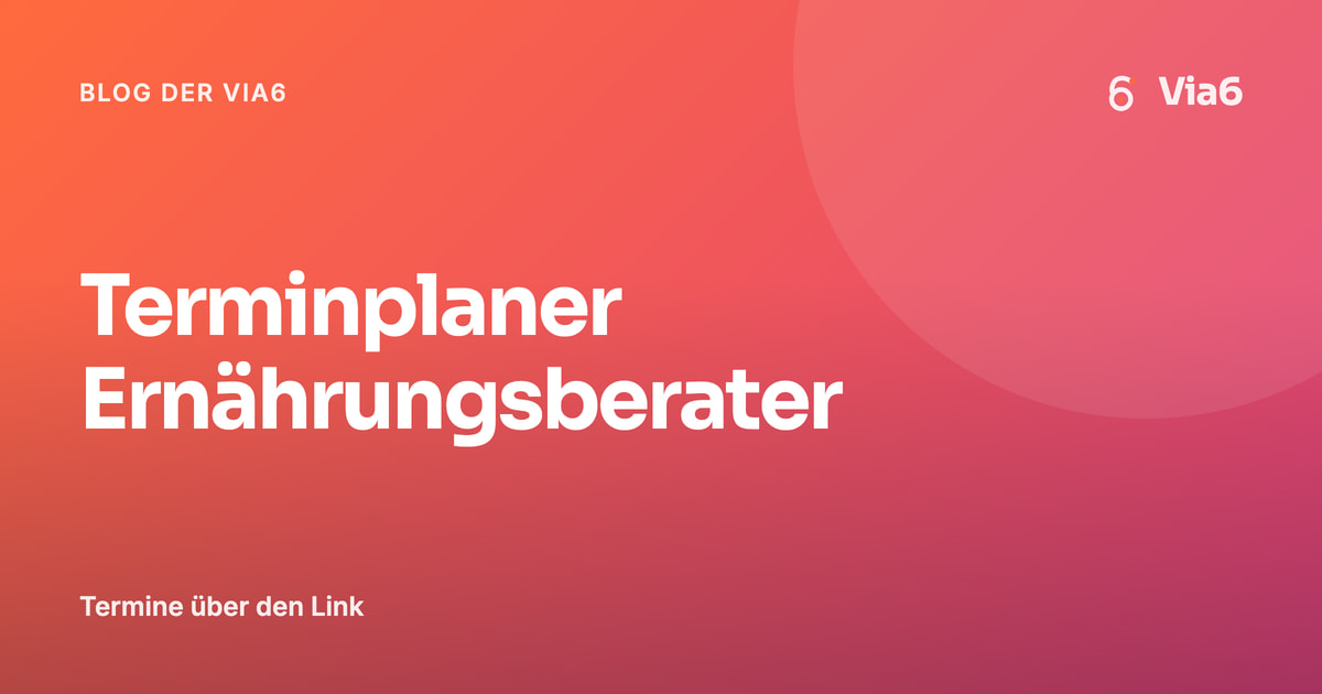Terminplaner Ernährungsberater