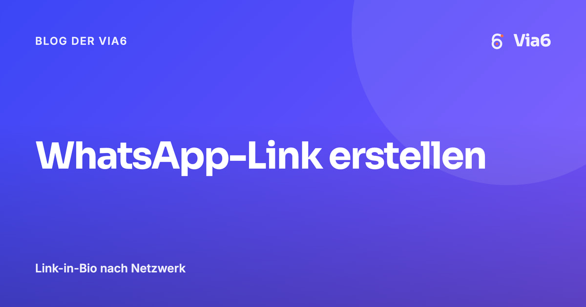 WhatsApp-Link erstellen