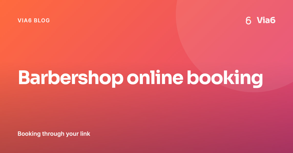 Barbershop online booking