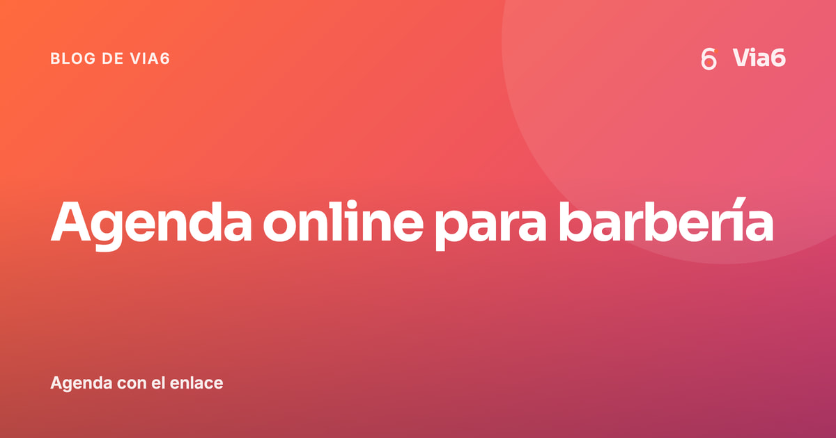 Agenda online para barbería