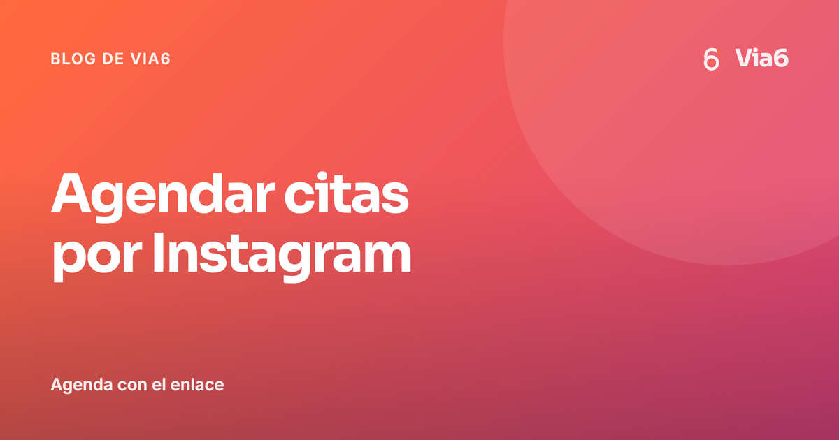 Agendar citas por Instagram