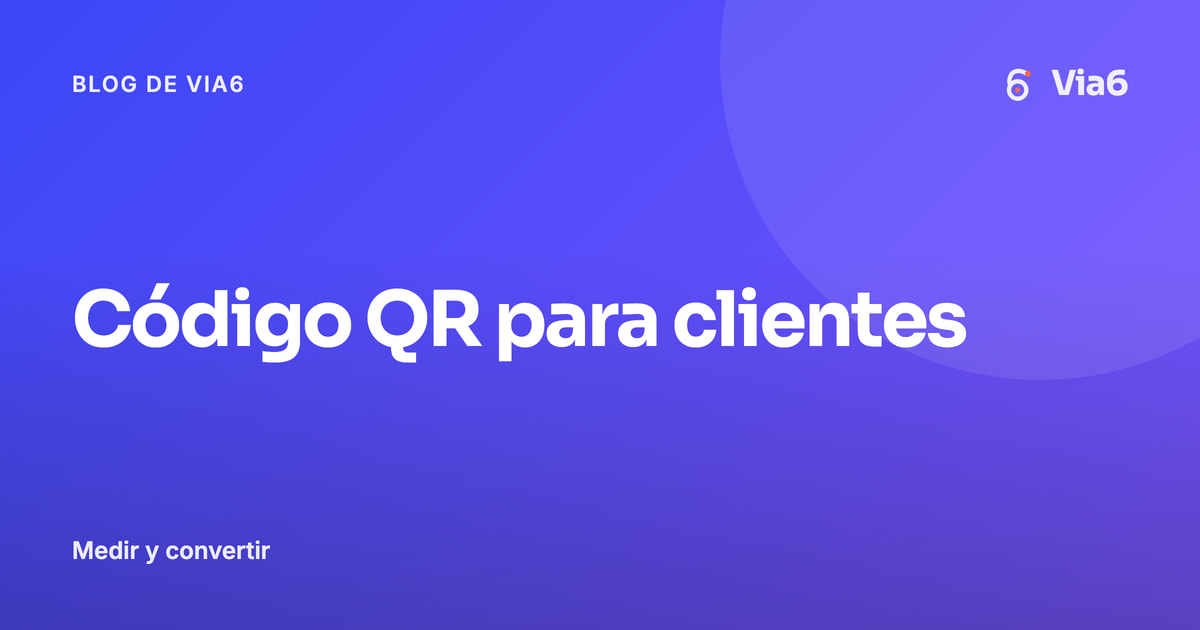 Código QR para clientes