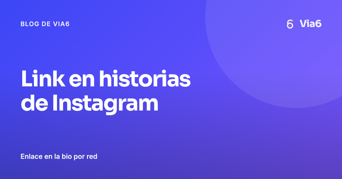 Link en historias de Instagram
