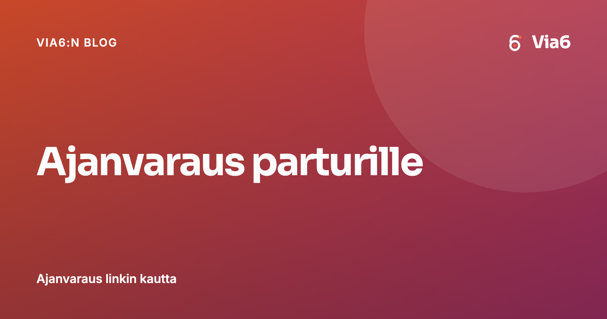 Ajanvaraus parturille