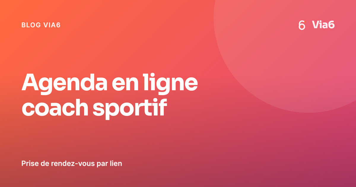 Agenda en ligne coach sportif