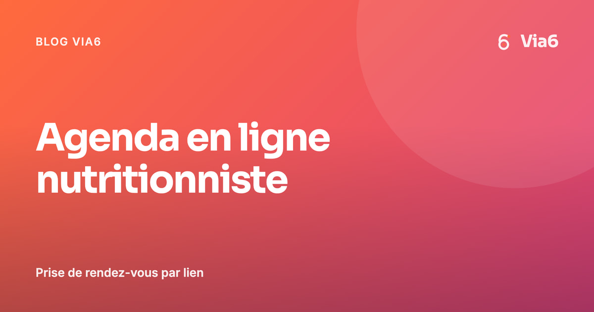 Agenda en ligne nutritionniste