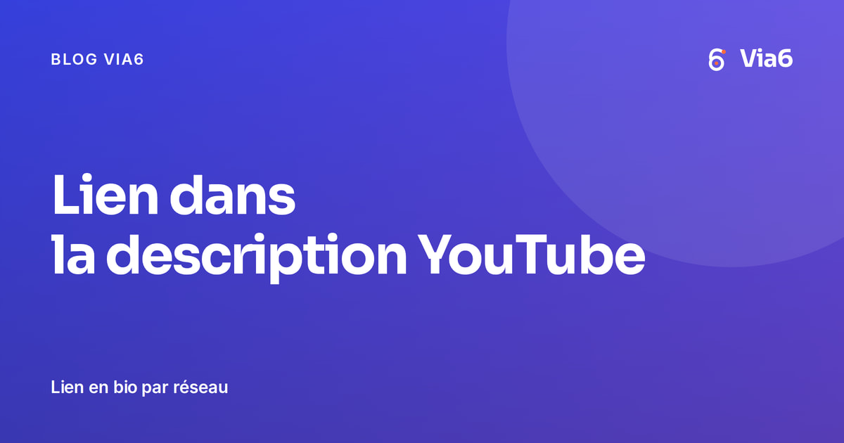 Lien dans la description YouTube