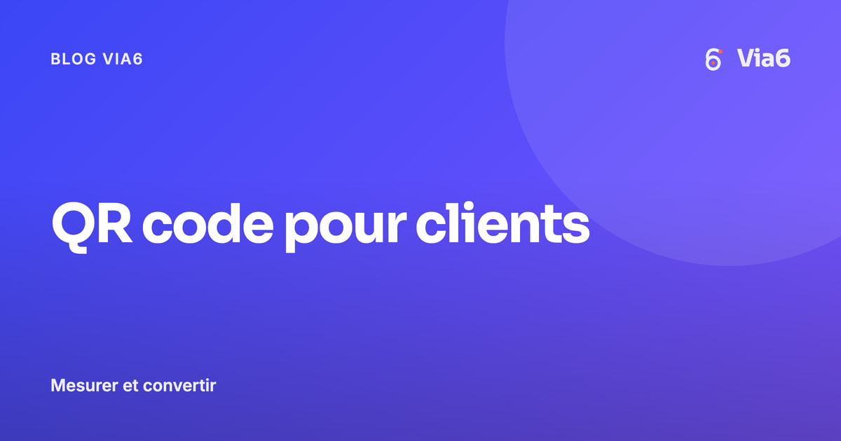 QR code pour clients