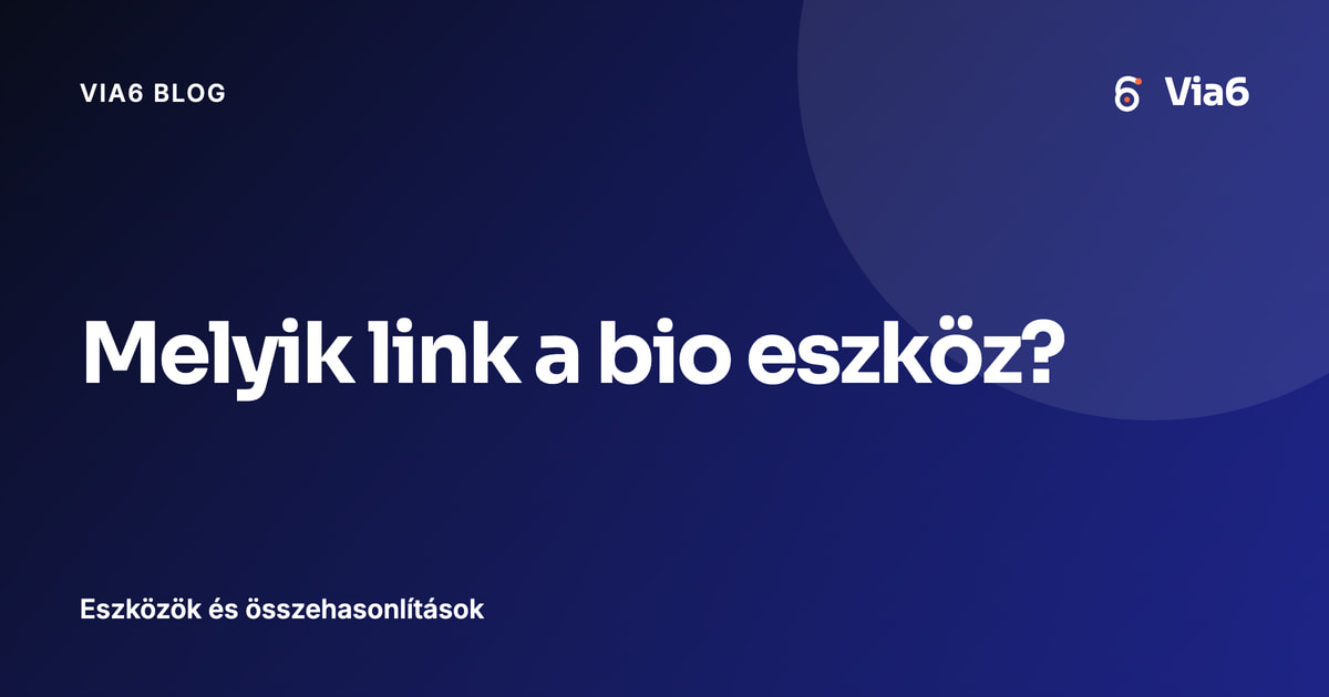 Melyik link a bio eszköz?
