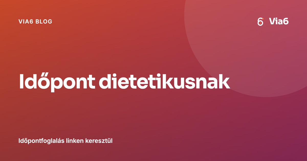 Időpont dietetikusnak