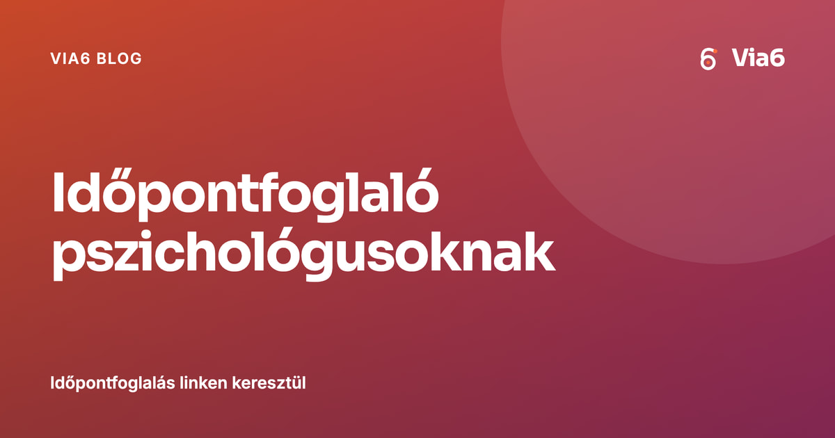Időpontfoglaló pszichológusoknak