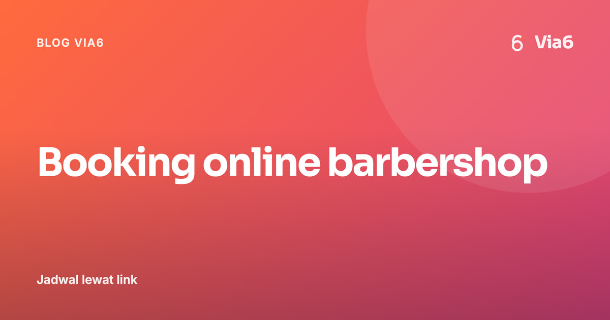 Booking online barbershop