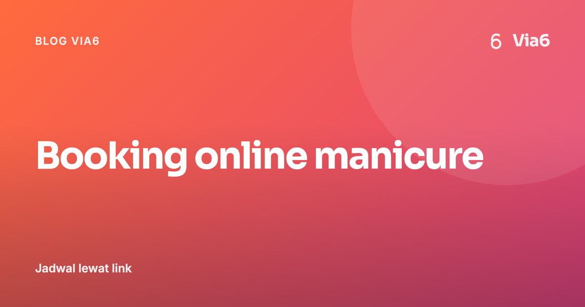 Booking online manicure