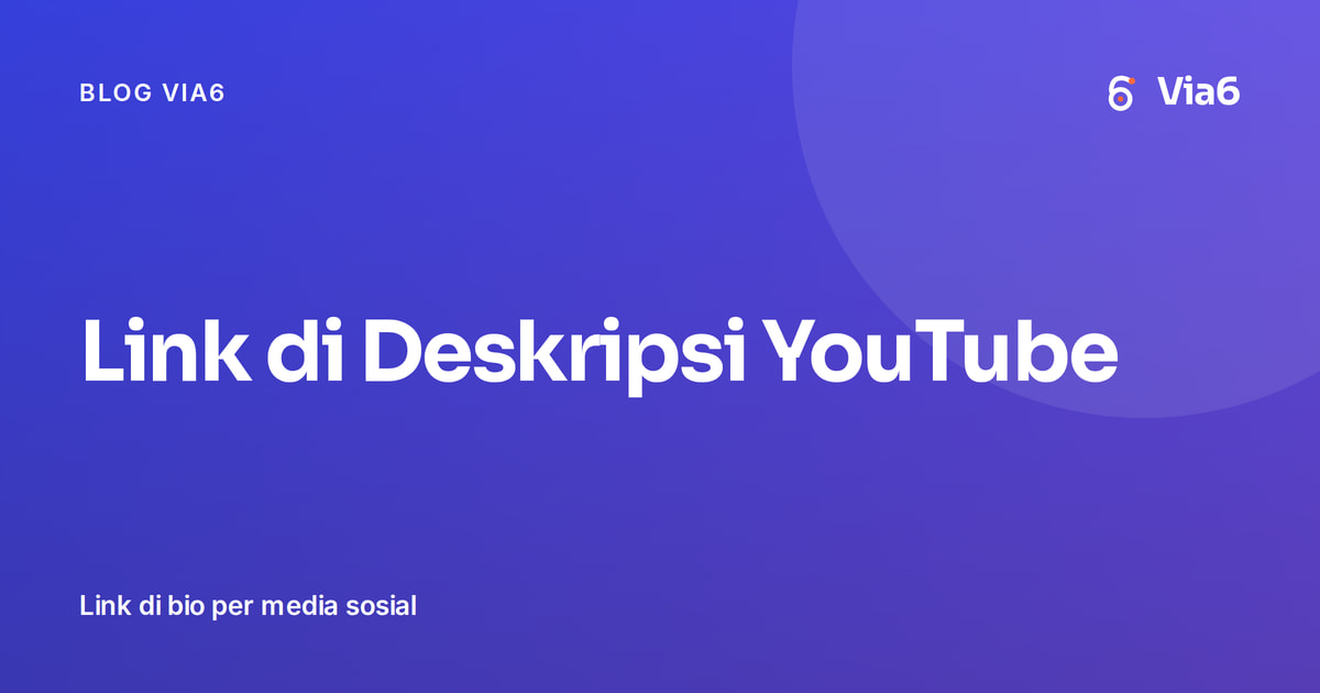 Link di Deskripsi YouTube