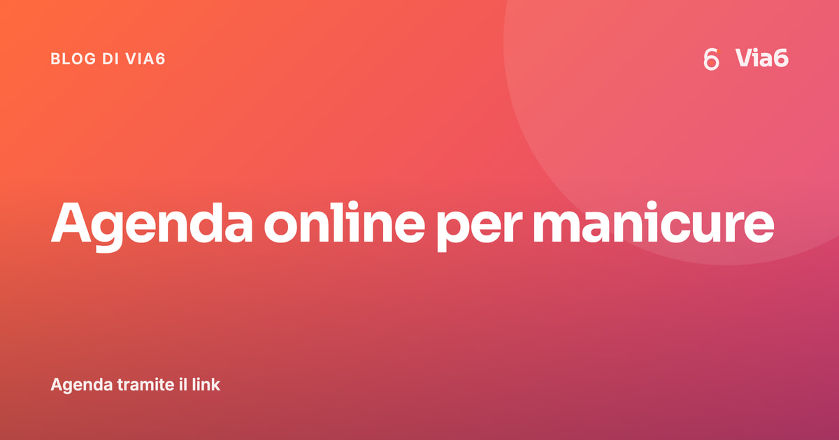 Agenda online per manicure