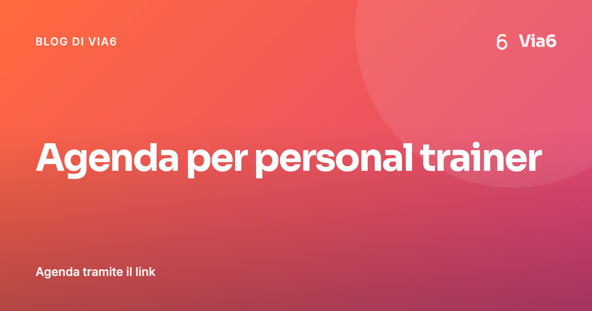 Agenda per personal trainer