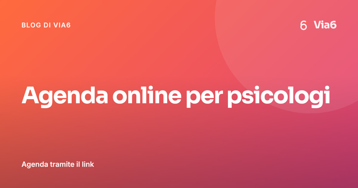 Agenda online per psicologi