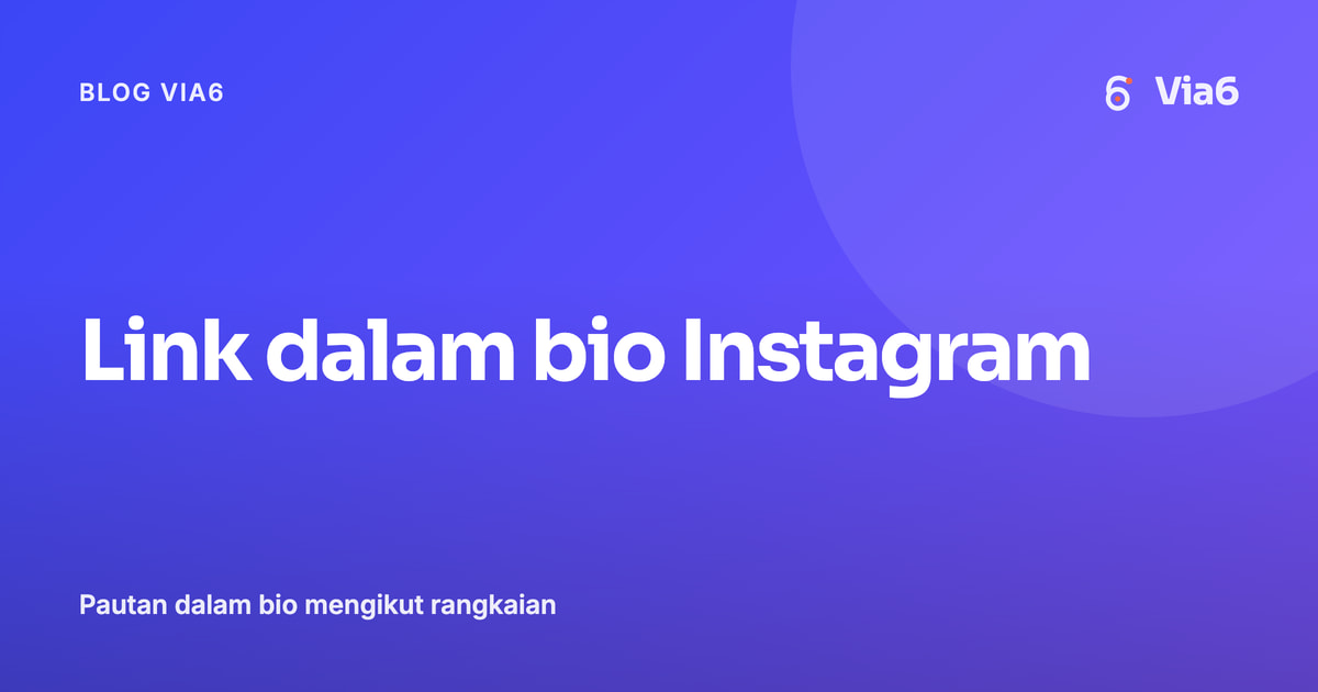 Link dalam bio Instagram