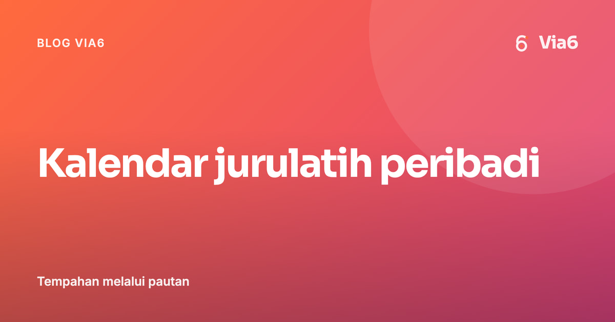 Kalendar jurulatih peribadi