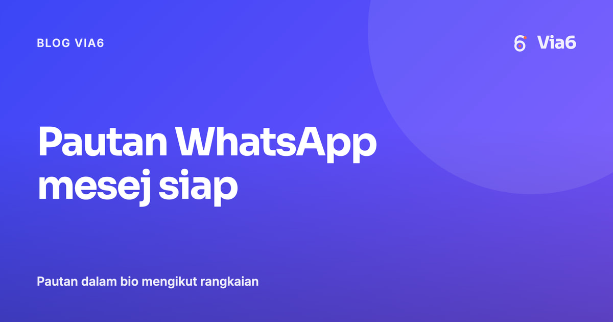Pautan WhatsApp mesej siap