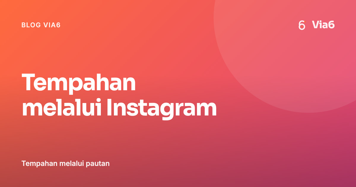 Tempahan melalui Instagram