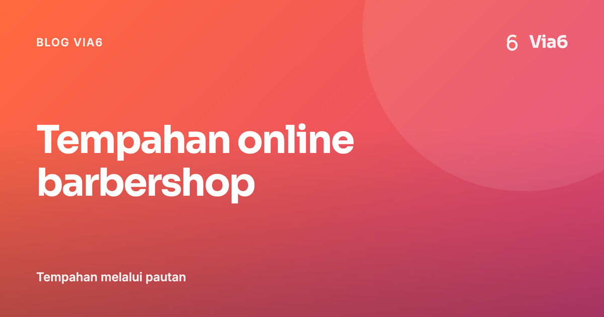 Tempahan online barbershop