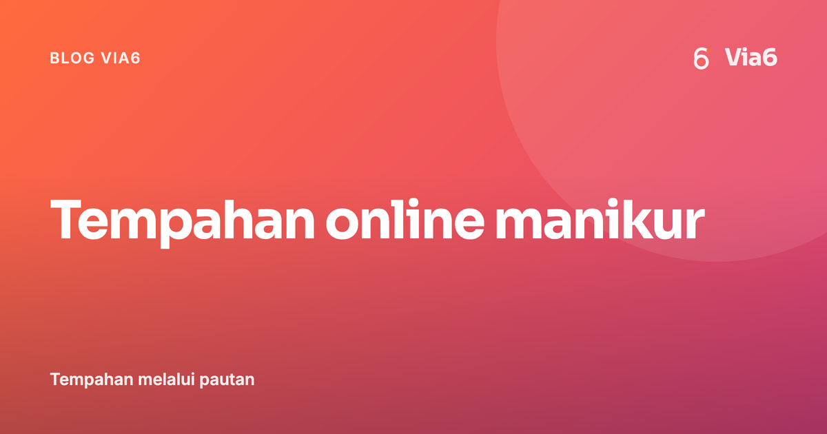 Tempahan online manikur