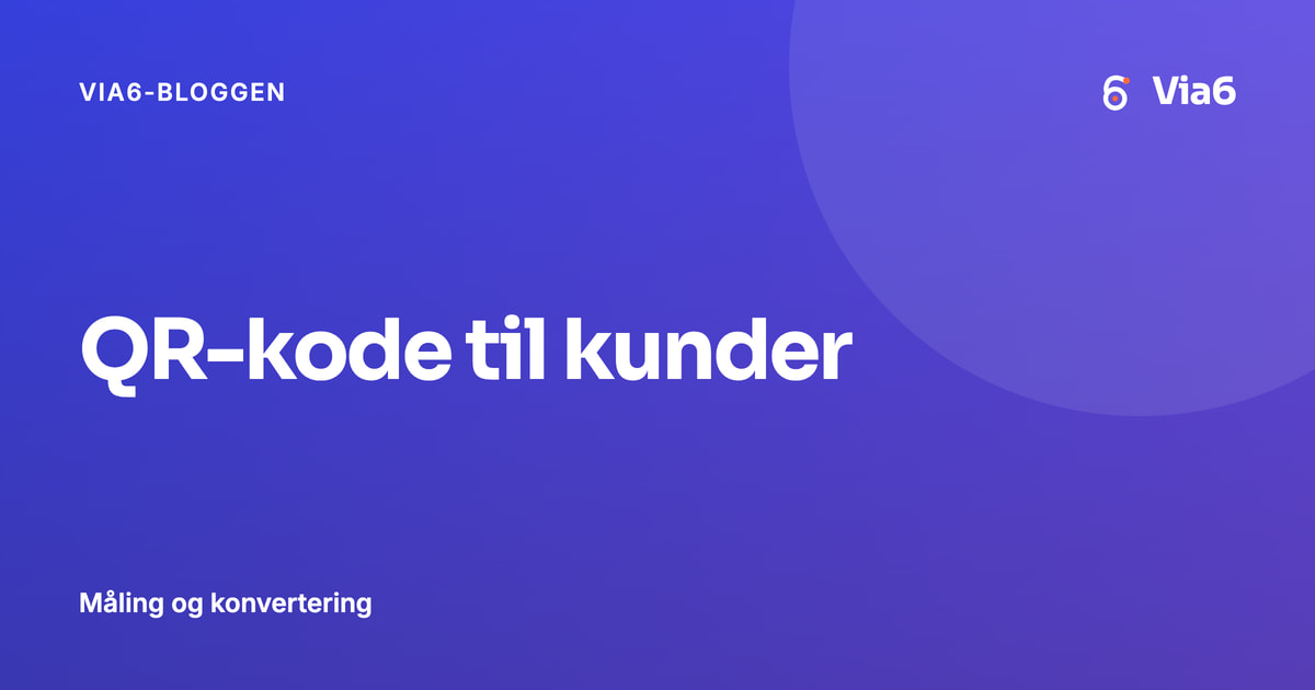 QR-kode til kunder