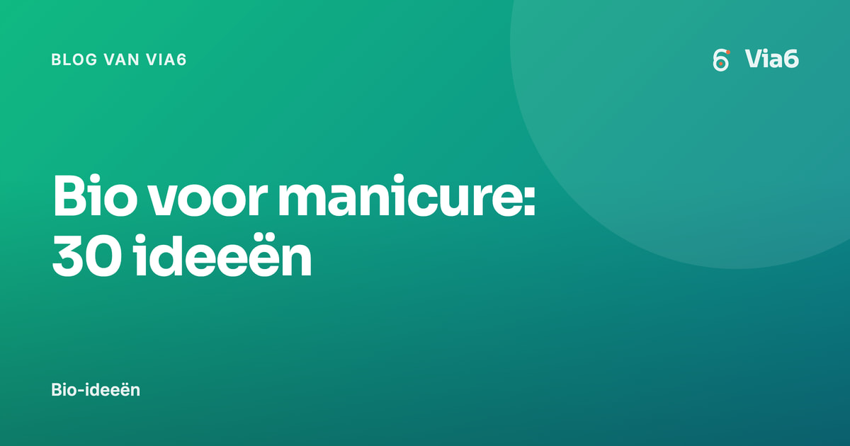 Bio voor manicure: 30 ideeën