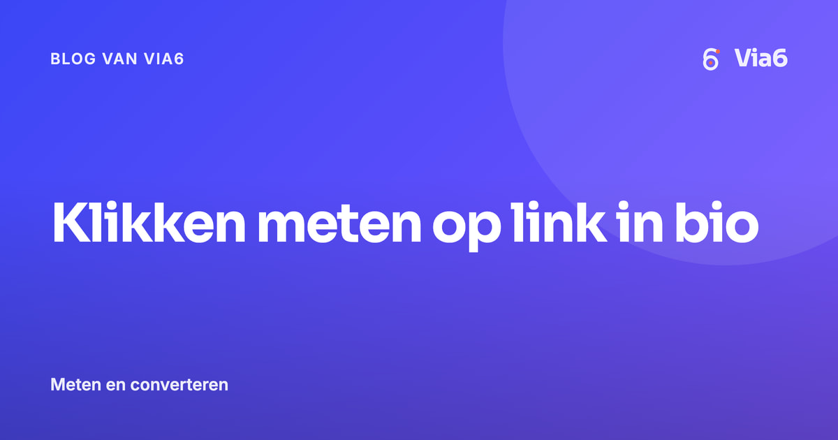 Klikken meten op link in bio