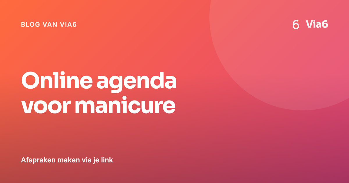 Online agenda voor manicure