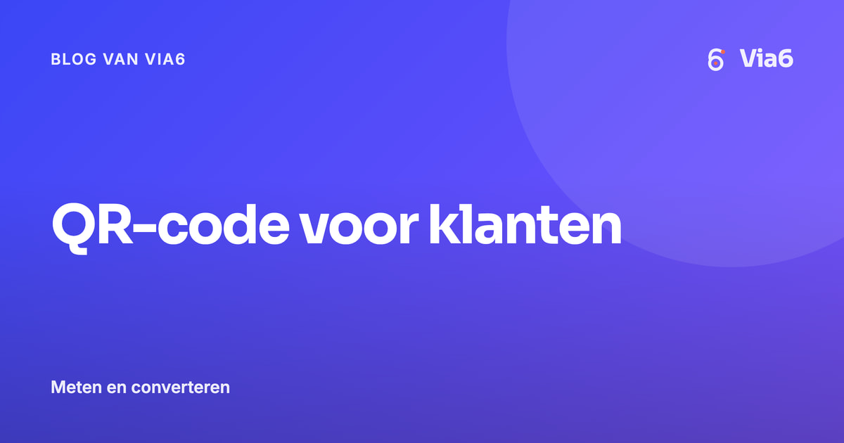 QR-code voor klanten