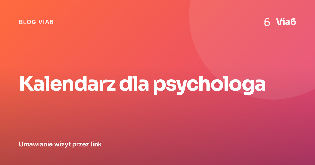 Kalendarz dla psychologa