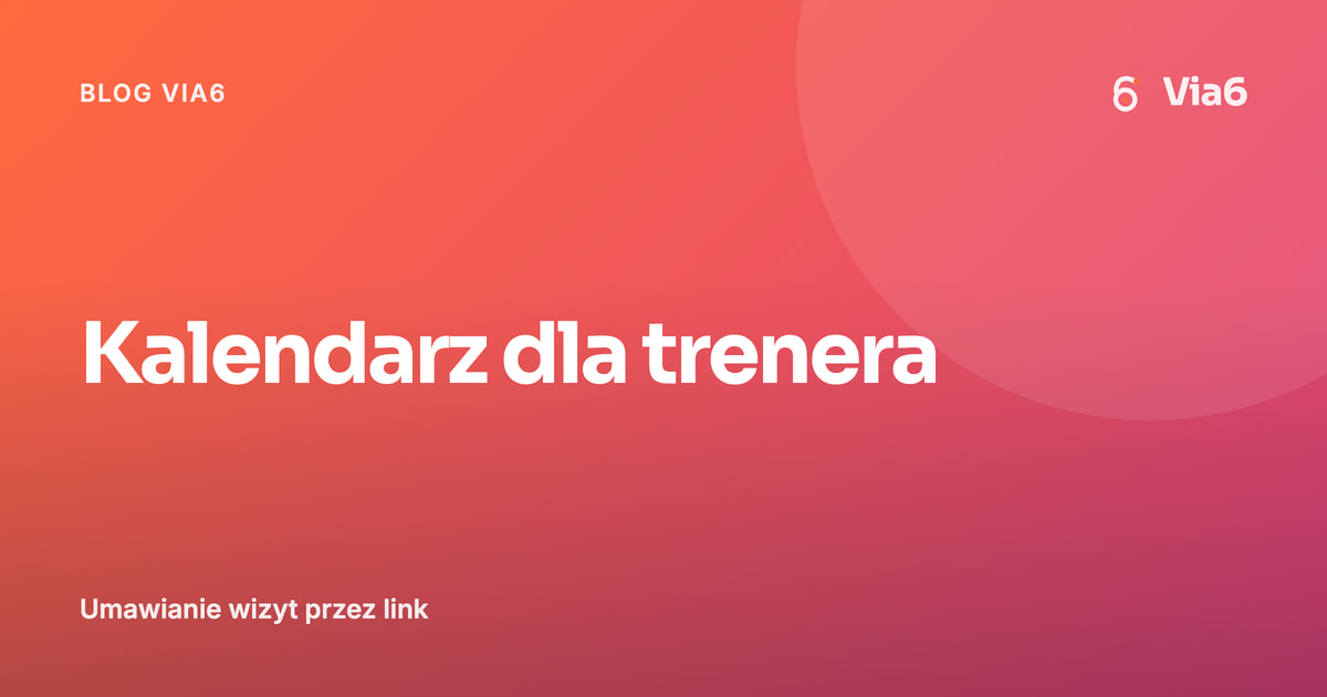 Kalendarz dla trenera