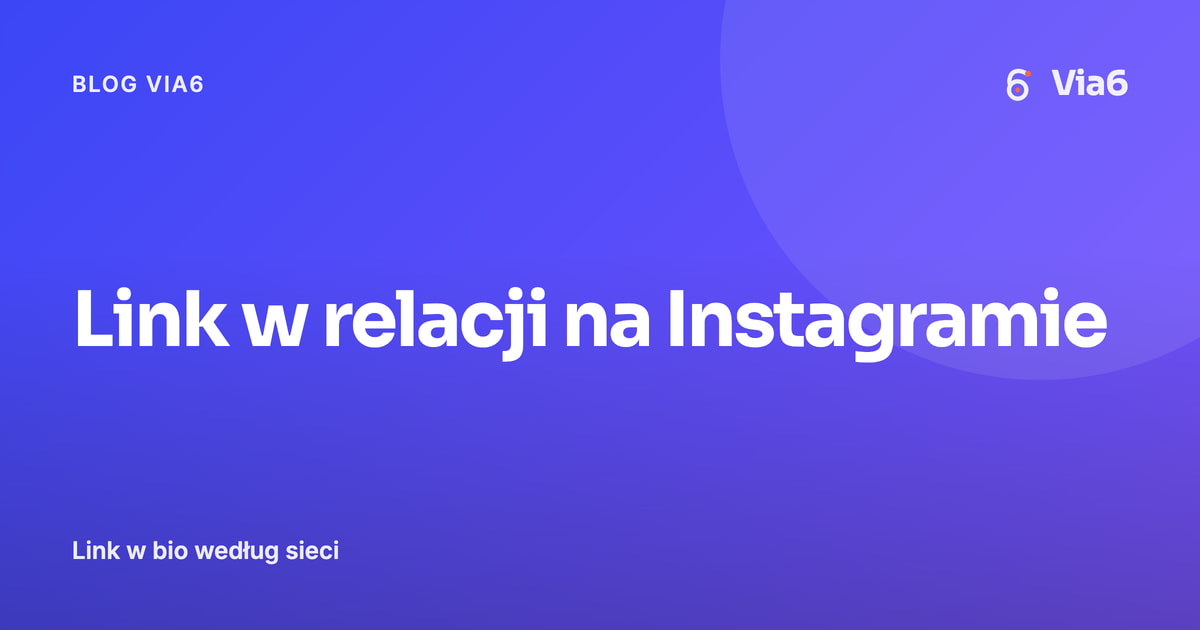 Link w relacji na Instagramie