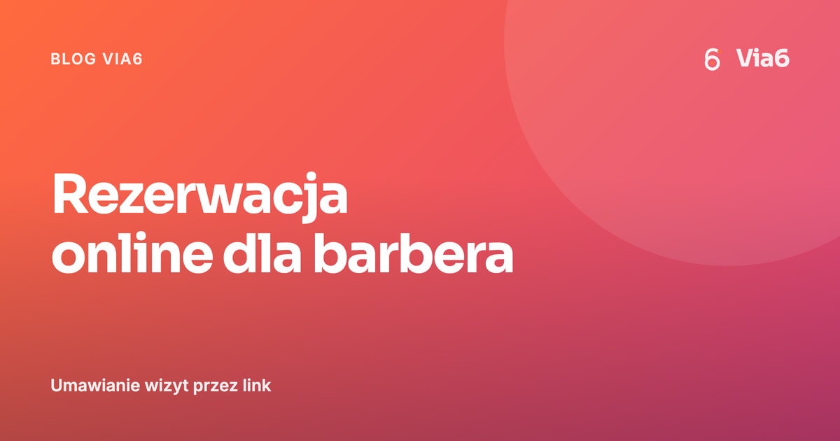 Rezerwacja online dla barbera
