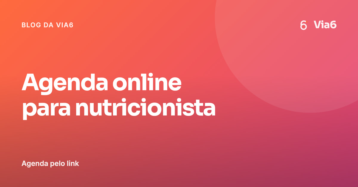 Agenda online para nutricionista