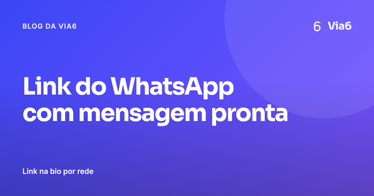 Link do WhatsApp com mensagem pronta