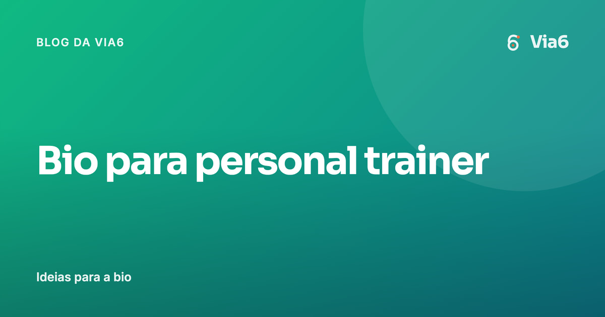 Bio para personal trainer